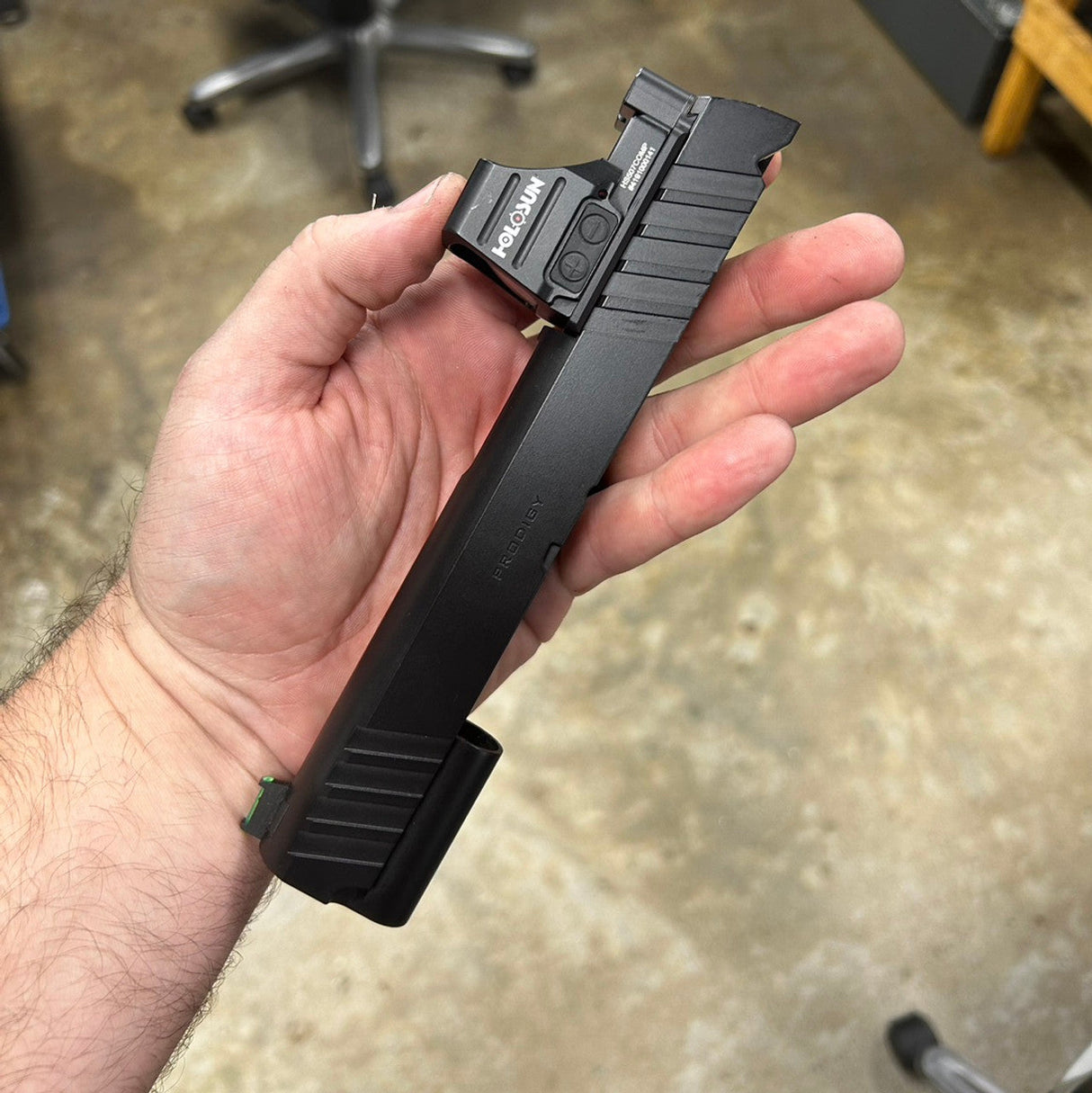 Springfield 1911 DS Prodigy optics ready plate with sights | Trijicon RMR footprint Impact Machine