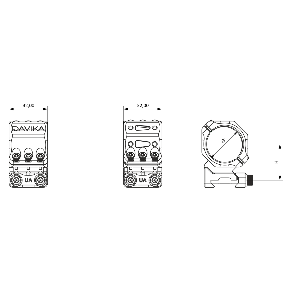 30mm tēmekļu stiprinājumi | Pikatinijas bāze