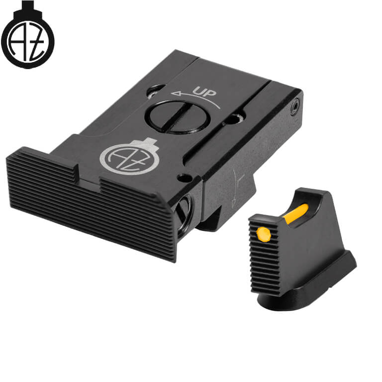 CZ 75B, CZ P-01, CZ 75 SP-01 regulējami mehāniskie tēmēkļi ar optisko šķiedru | tips A