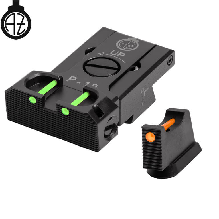 CZ P-10 regulējami mehāniskie tēmēkļi ar optisko šķiedru | type B