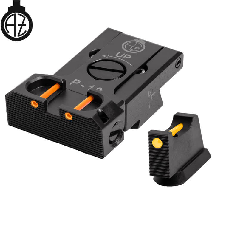 CZ P-10 regulējami mehāniskie tēmēkļi ar optisko šķiedru | type B