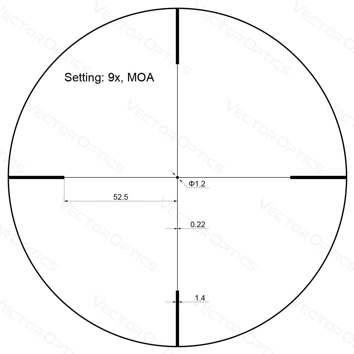 Vector Optics Forester JR. 3-9x40 šautenes tēmeklis Vector Optics