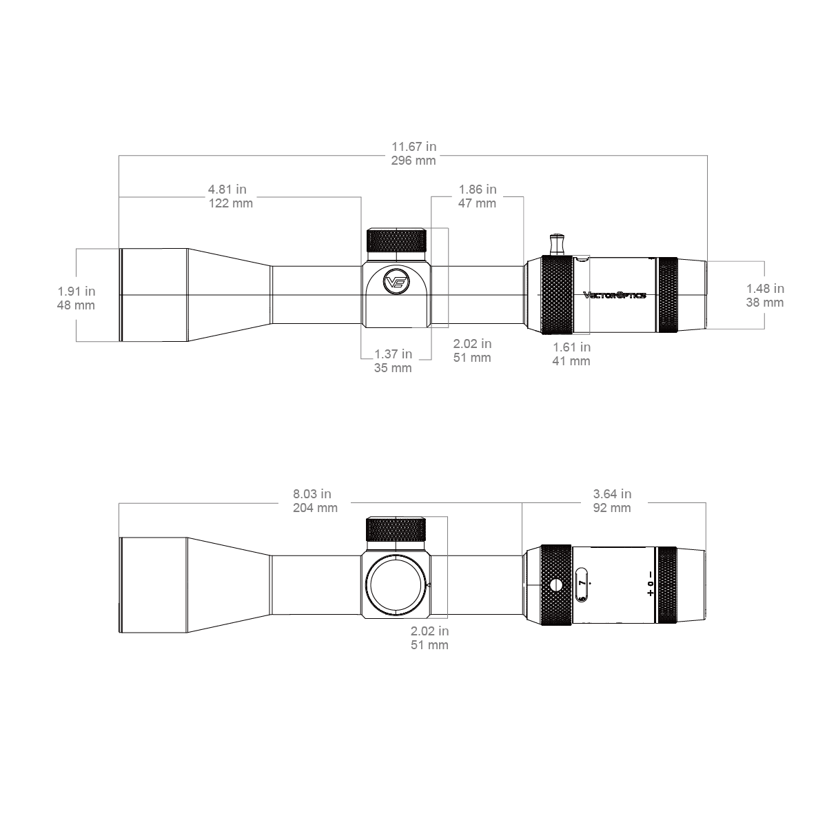 Vector Optics Forester JR. 3-9x40 šautenes tēmeklis Vector Optics