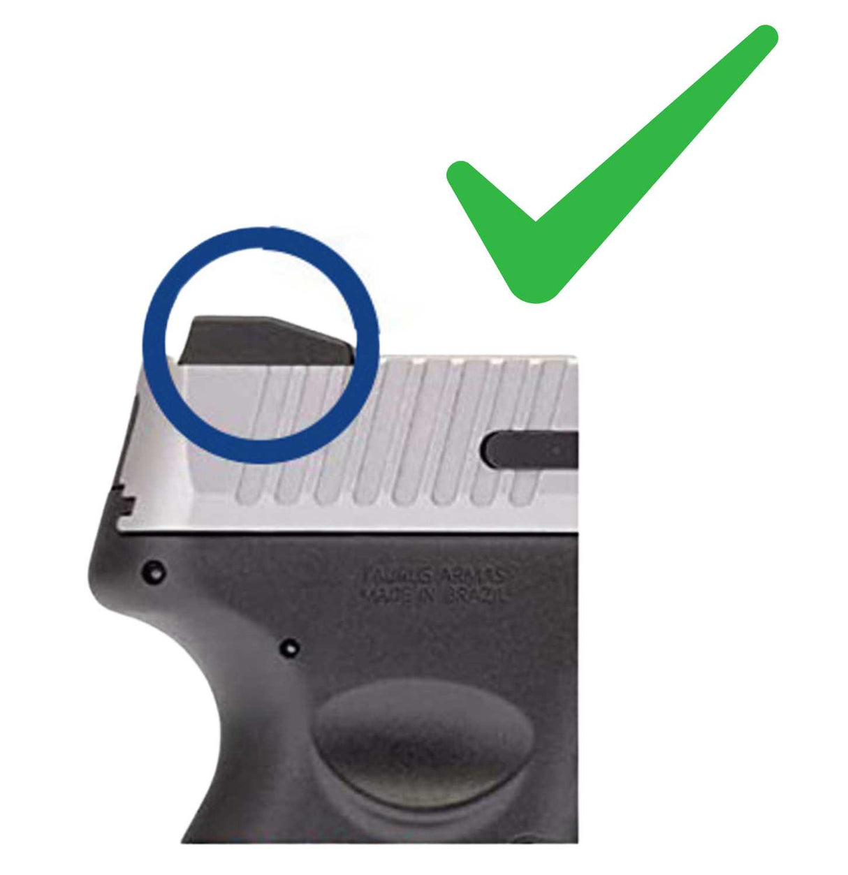 Taurus G3, G2S, G2C, TX22 kolimatora stiprinājums | tips S