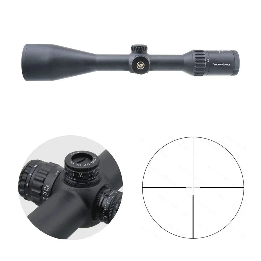 Vector Optics Continental x6 2.5-15x56 šautenes tēmeklis Vector Optics