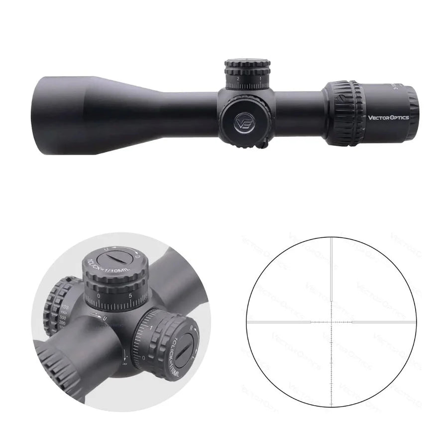 Vector Optics Veyron 3-12x44 FFP kompakts šautenes tēmēklis Vector Optics