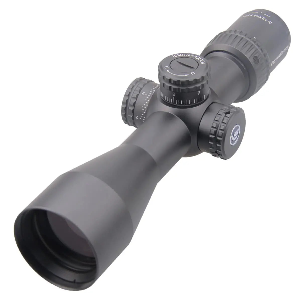 Vector Optics Veyron 3-12x44 FFP kompakts šautenes tēmēklis Vector Optics