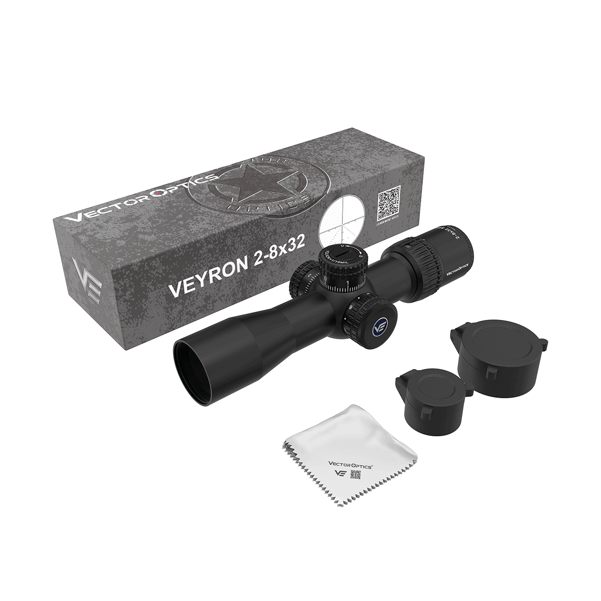 Vector Optics Veyron 2-8x32IR kompakts šautenes tēmēklis