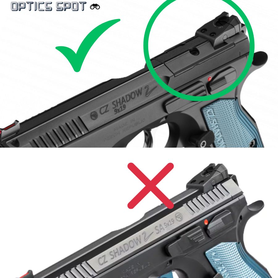 CZ Shadow 2 adaptera plāksne | Aimpoint A-CUT footprint