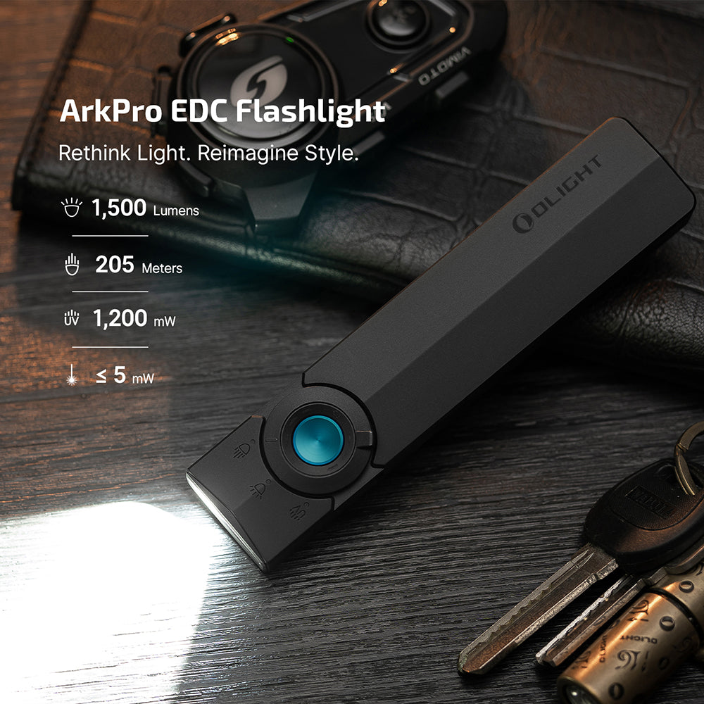 Olight ArkPro | plakans 4-in-1 EDC lukturis | 1.500 lm