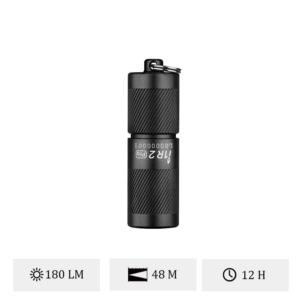 Olight i1R 2 Pro | uzlādējams atslēgu piekariņa lukturis | 180 lm - Melns