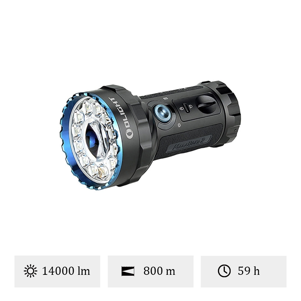 Olight Marauder 2 | īpaši jaudīgs uzlādējams lukturis | 14.000 lm