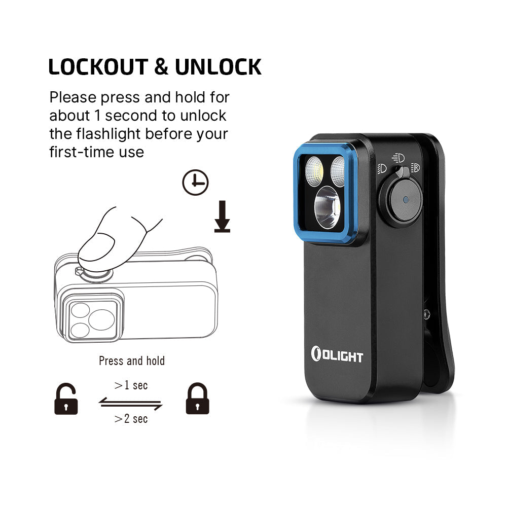 Olight Oclip Pro | daudzfunkcionāls klipša lukturis | 500 lm