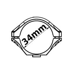 34mm Pikatinija tēmekļu stiprinājumi