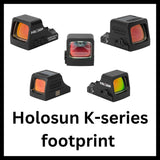 Kolimatori ar Holosun K-series footprint
