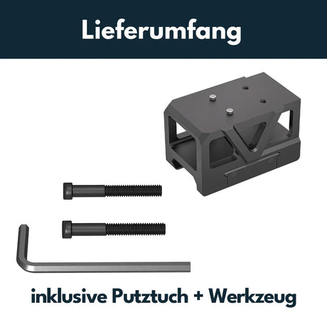 Picatinny kolimatora stiprinājums ar paaugstinātāju [32 mm] | C-More RTS footprint