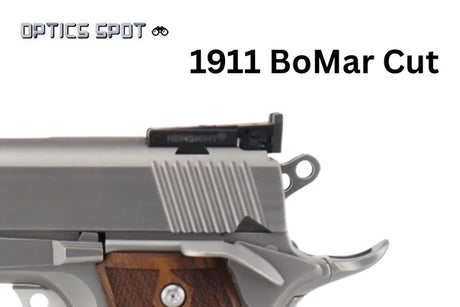 1911 [BoMar Cut] pilnībā regulējams aizmugurējais tēmēklis | rievots ar 3 punktiem