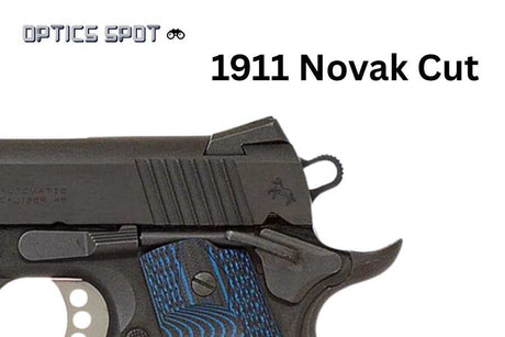 1911 [Novak Cut] regulējams aizmugurējais tēmēklis | ar šķiedru optiku