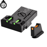 CZ 75B, CZ P-01, CZ 75 SP-01 regulējami mehāniskie tēmēkļi ar optisko šķiedru | type B Zendl