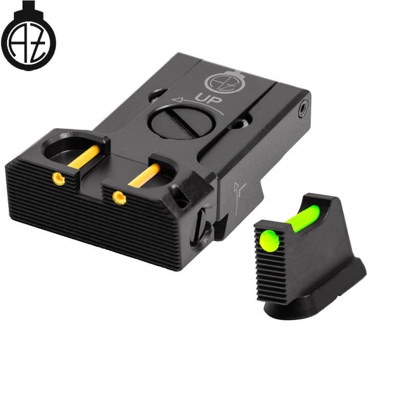 CZ 75B, CZ P-01, CZ 75 SP-01 regulējami mehāniskie tēmēkļi ar optisko šķiedru | type B Zendl