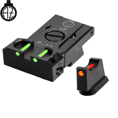 CZ P-10 regulējami mehāniskie tēmēkļi ar optisko šķiedru | type B