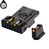 CZ P-10 regulējami mehāniskie tēmēkļi ar optisko šķiedru | type B 