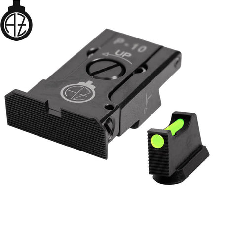 CZ P-10 regulējami mehāniskie tēmēkļi ar šķiedru optiku | type