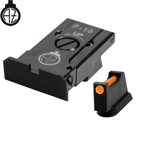 CZ P-10 regulējami mehāniskie tēmēkļi ar šķiedru optiku | type