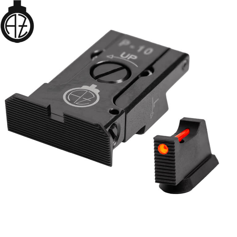 CZ P-10 regulējami mehāniskie tēmēkļi ar optisko šķiedru | tips A 