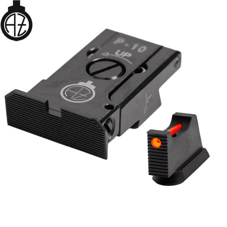 CZ P-10 regulējami mehāniskie tēmēkļi ar šķiedru optiku | type