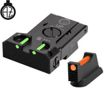 CZ Shadow 2, CZ 75 SP-01 Shadow regulējami mehāniskie tēmēkļi ar optisko šķiedru | tips B