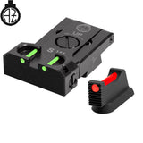 CZ Shadow 2, CZ 75 SP-01 Shadow regulējami mehāniskie tēmēkļi ar optisko šķiedru | tips B