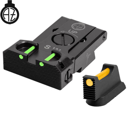 CZ Shadow 2, CZ 75 SP-01 Shadow regulējami mehāniskie tēmēkļi ar optisko šķiedru | tips B