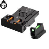 CZ Shadow 2, CZ 75 SP-01 Shadow regulējami mehāniskie tēmēkļi ar optisko šķiedru | tips B