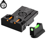 CZ Shadow 2, CZ 75 SP-01 Shadow regulējami mehāniskie tēmēkļi ar optisko šķiedru | tips B