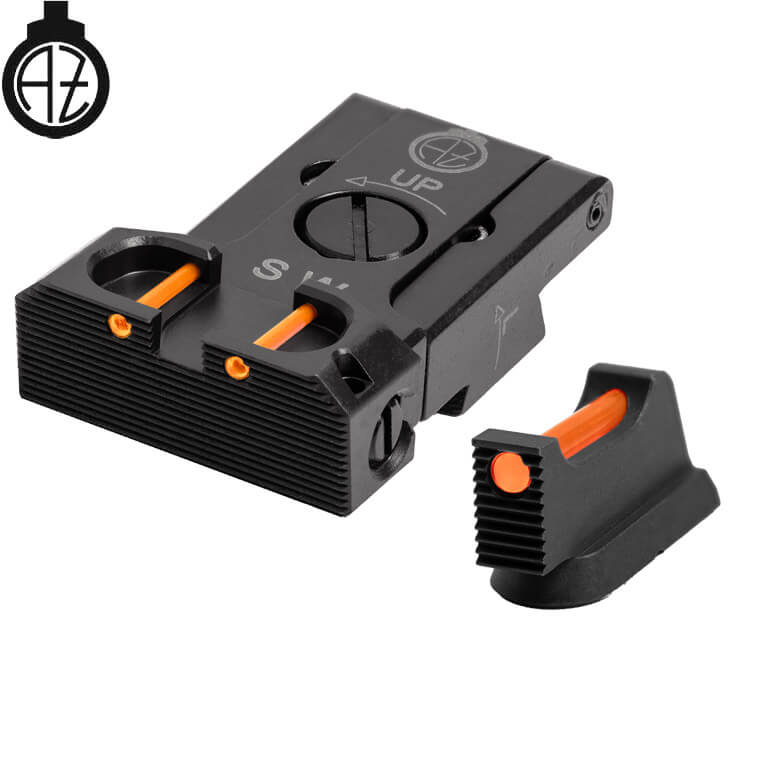 CZ Shadow 2, CZ 75 SP-01 Shadow regulējami mehāniskie tēmēkļi ar optisko šķiedru | tips B