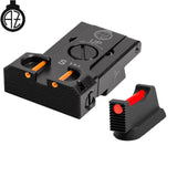 CZ Shadow 2, CZ 75 SP-01 Shadow regulējami mehāniskie tēmēkļi ar optisko šķiedru | tips B