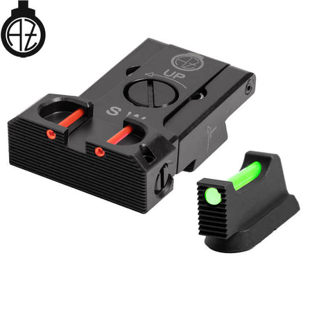 CZ Shadow 2, CZ 75 SP-01 Shadow regulējami mehāniskie tēmēkļi ar optisko šķiedru | tips B