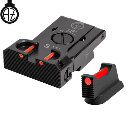 CZ Shadow 2, CZ 75 SP-01 Shadow regulējami mehāniskie tēmēkļi ar optisko šķiedru | tips B