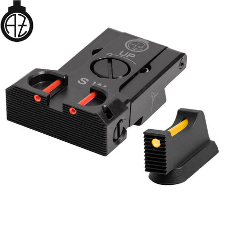CZ Shadow 2, CZ 75 SP-01 Shadow regulējami mehāniskie tēmēkļi ar optisko šķiedru | tips B