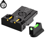 CZ Shadow 2, CZ 75 SP-01 Shadow regulējami mehāniskie tēmēkļi ar optisko šķiedru | tips B