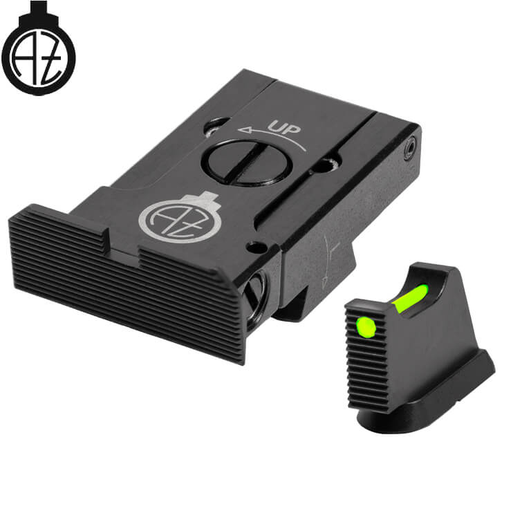CZ 75B, CZ P-01, CZ 75 SP-01 regulējami mehāniskie tēmēkļi ar šķiedru optiku | tips A