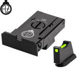 CZ 75B, CZ P-01, CZ 75 SP-01 regulējami mehāniskie tēmēkļi ar šķiedru optiku | tips A