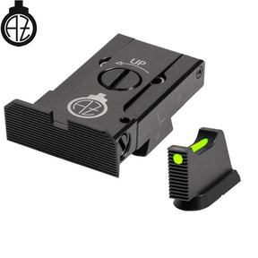 CZ 75B, CZ P-01, CZ 75 SP-01 regulējami mehāniskie tēmēkļi ar šķiedru optiku | tips A