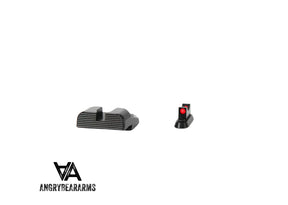 CZ P-07 CZ P-09 mehāniskie tēmēkļi | ar šķiedru optiku