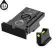 CZ P-10 regulējami mehāniskie tēmēkļi ar šķiedru optiku | tips A
