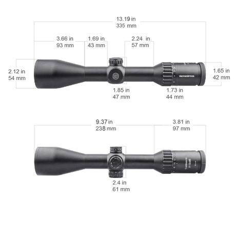 Vector Optics Continental 2-12x50 SFP šautenes tēmeklis