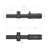 Vector Optics Mežsargs 1-5x24SFP GenII šautenes tēmeklis 