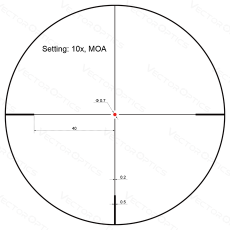 Vector Optics Forester 2-10x40SFP šautenes tēmeklis