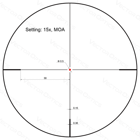 Vector Optics Forester 3-15x50SFP šautenes tēmēklis